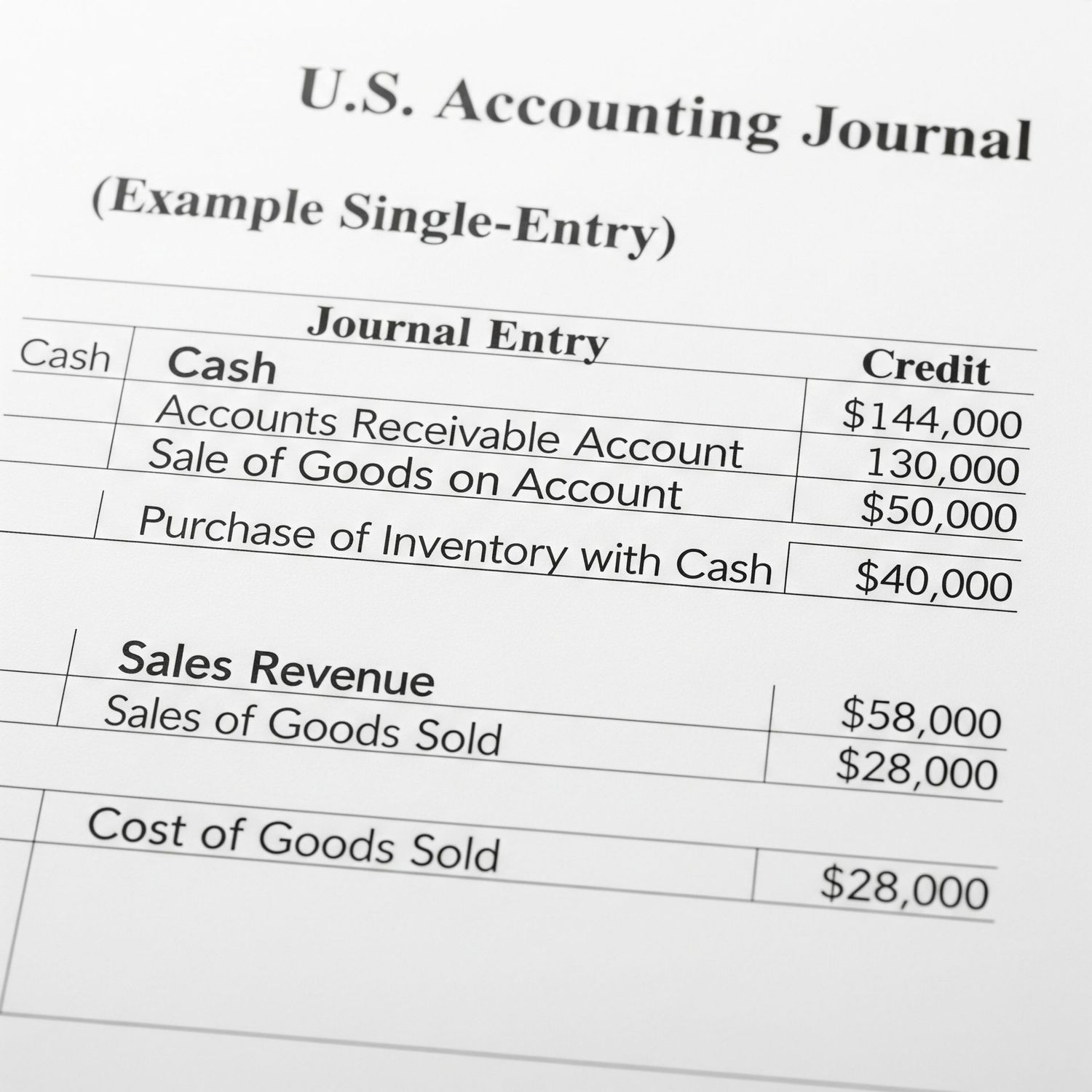 Journal Entries (per entry)