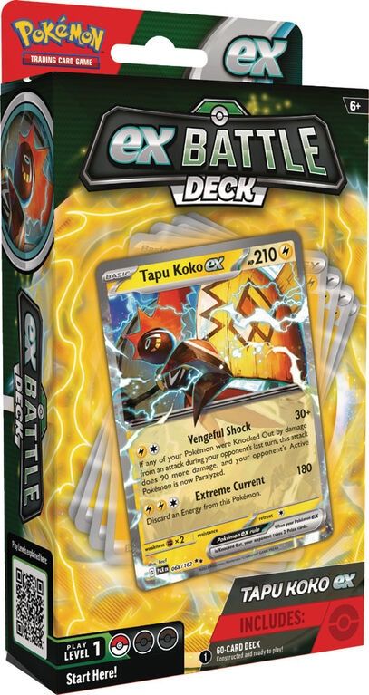 POKEMON BATTLE DECKS TAPU KOKO EX/IRON LEAVES EX