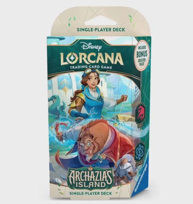 DISNEY LORCANA ARCHAZIA&#39;S ISLAND STARTER Ruby/Saphire