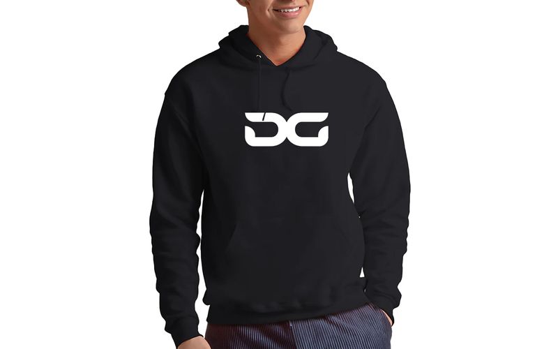 Unisex Hoodie - White on Black