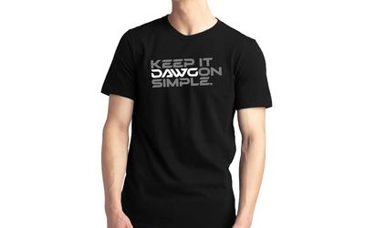 Unisex Crew Tee - Keep it DAWGon Simple - Black