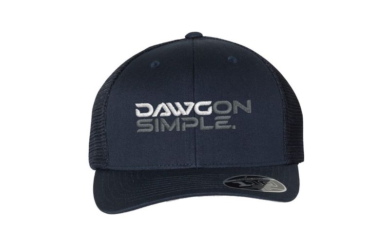DAWGon Simple Trucker Cap - One Size - Navy Blue