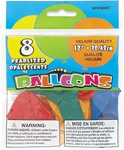 12” printed ballon - 8 count