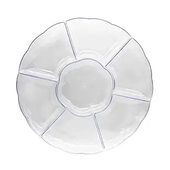16” compartment clear tray