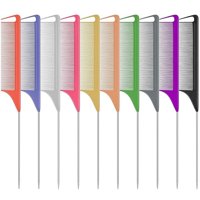 Braiding pin tail plastic comb
