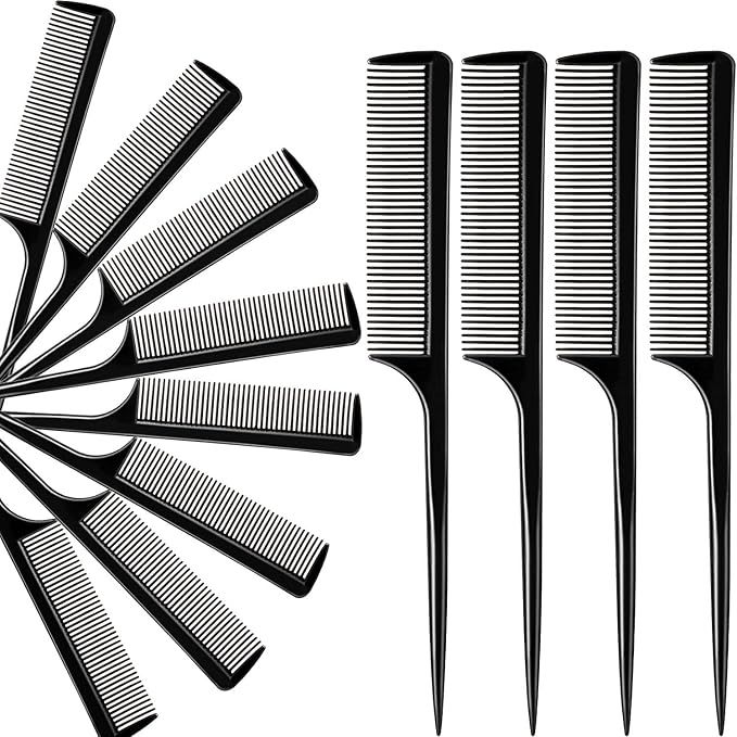 Braiding pin tail plastic comb black