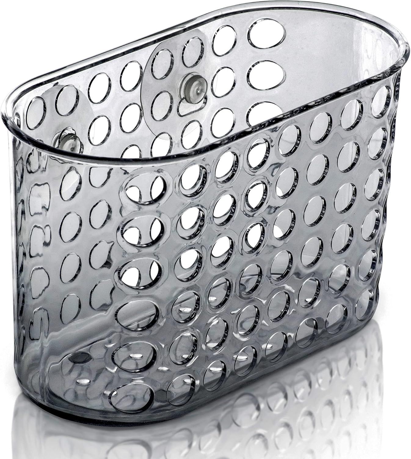 Bath basket suction organizer