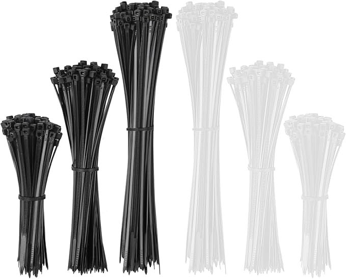 Cable ties white - 250 pc