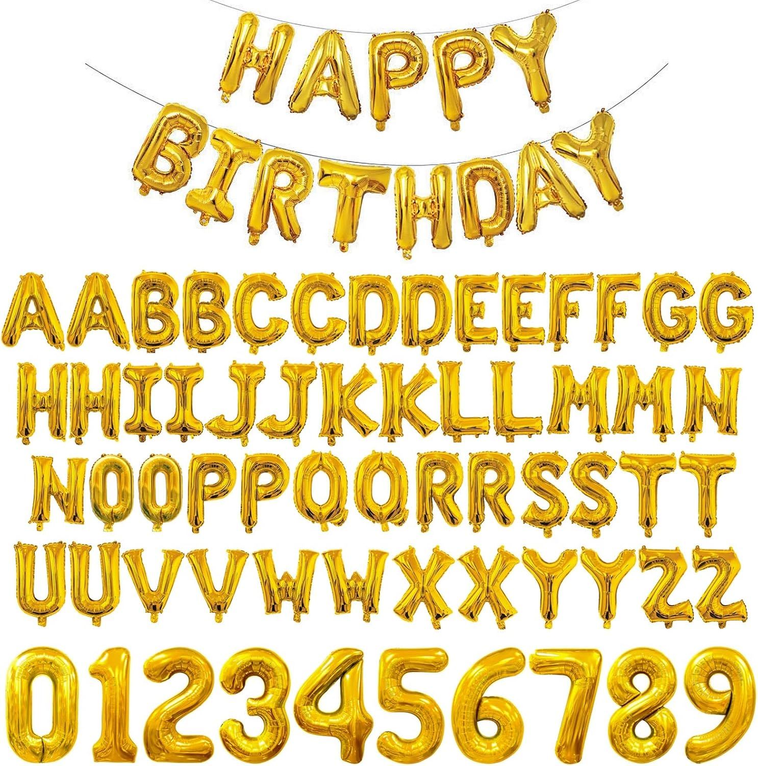 Foil number/letter ballon -34&quot;
