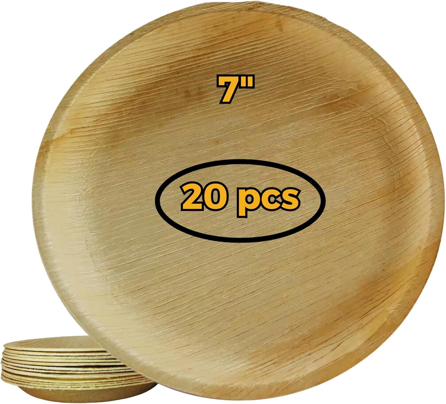 Biodegradable plate - 7” 20ct