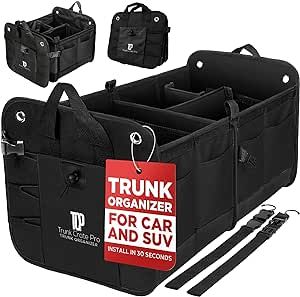 Car trunk storage organizer