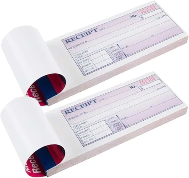 Cash receipt - 50 sets