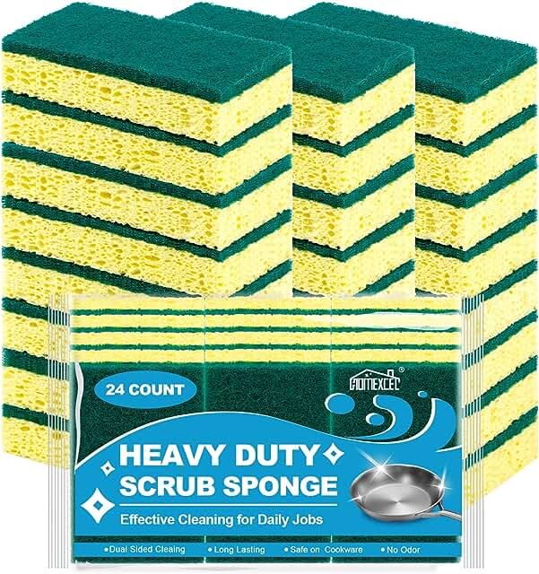 Cellulose sponge scrubber - 3 pack