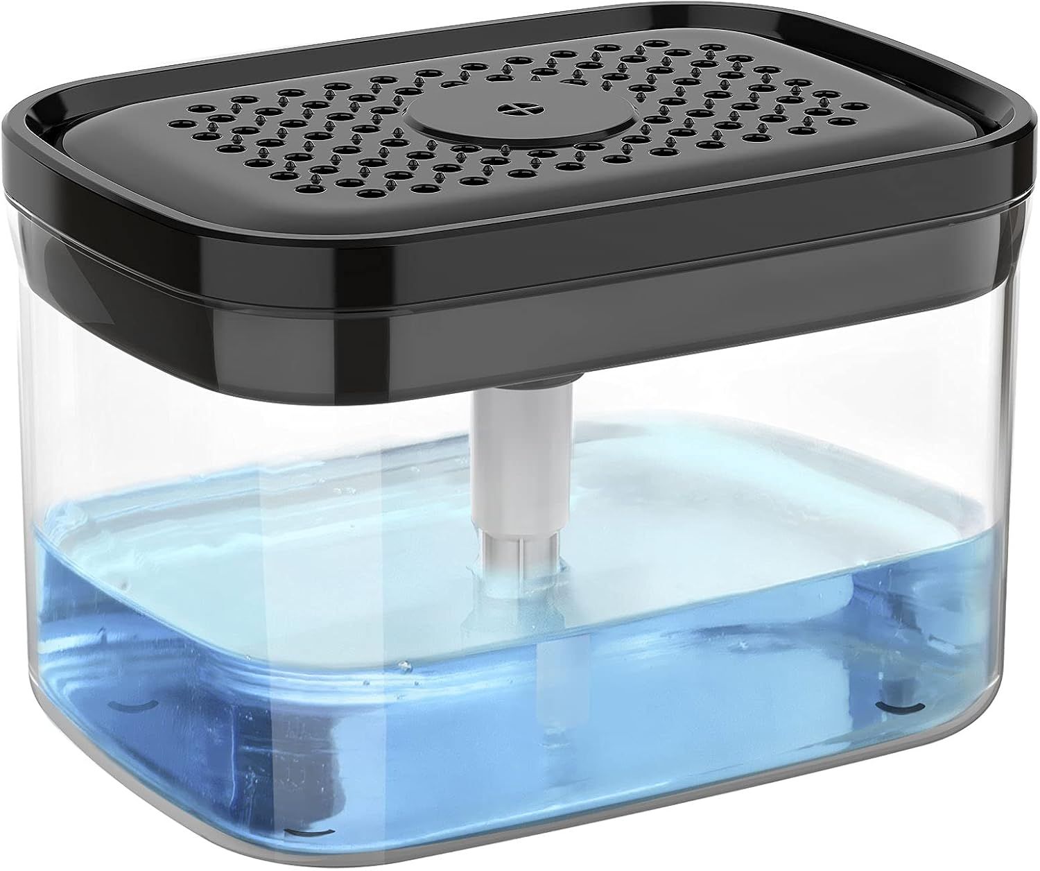 Dish sponge with soap dispenser