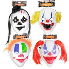 Clown mask with hair