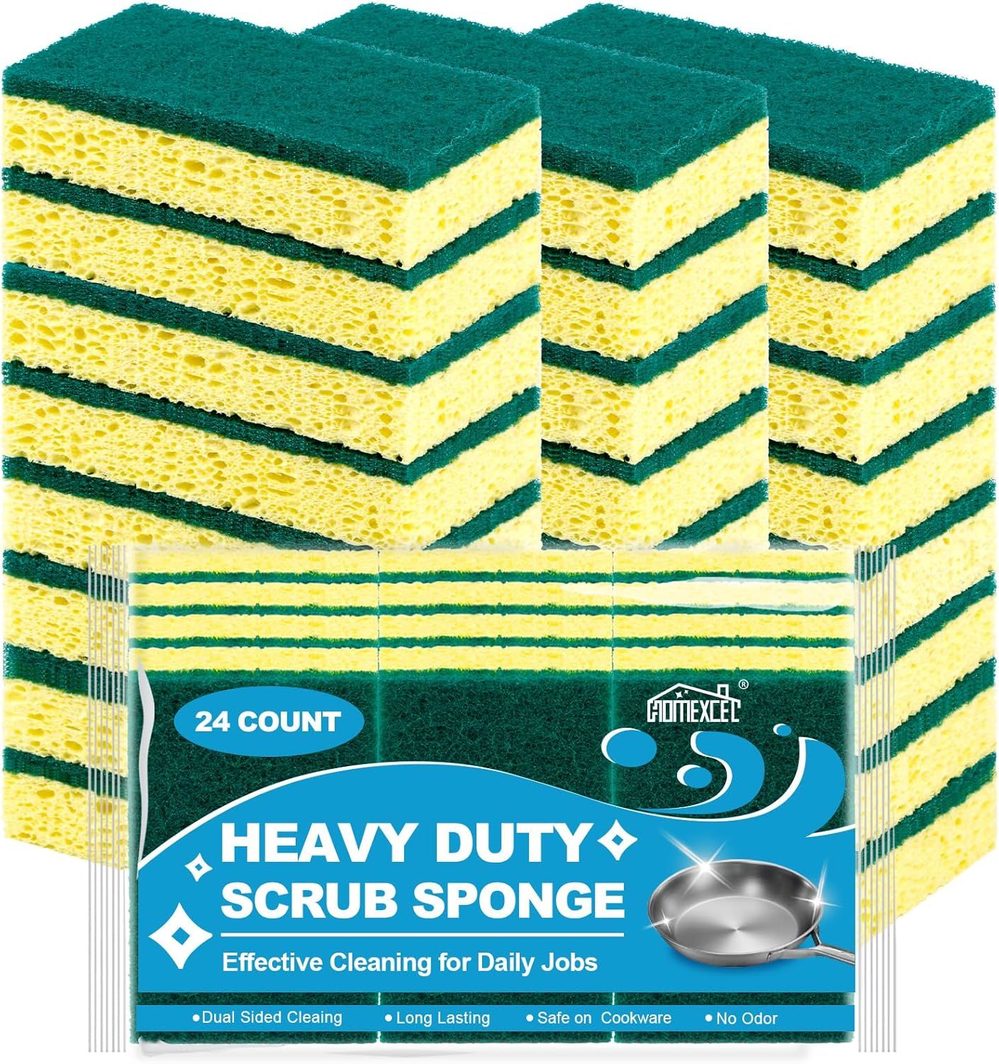 Dual side grill sponge