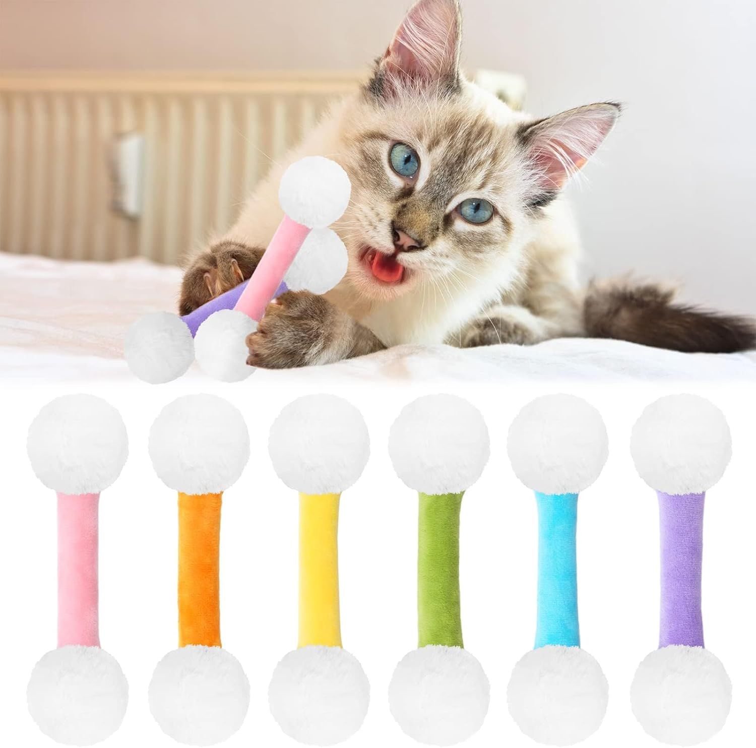 Dumbbell cat toy