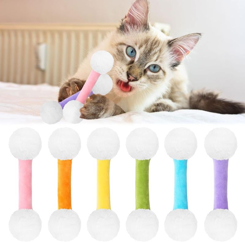 Dumbbell cat toy