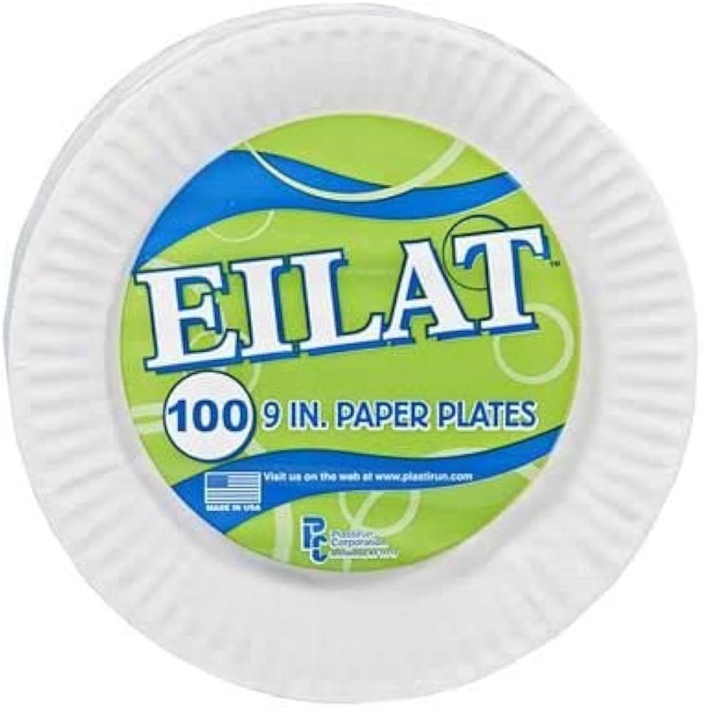 Eilat paper plates - 9 inch 100 count