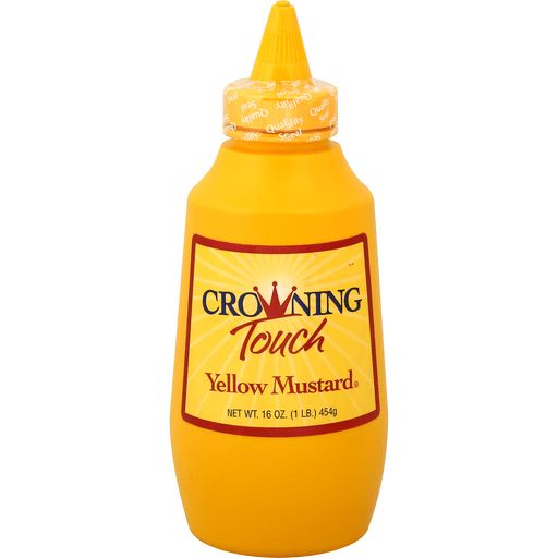 Crowning touch yellow mustard - 16 oz