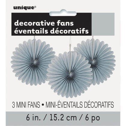 Decorative fan - 3pc 6”