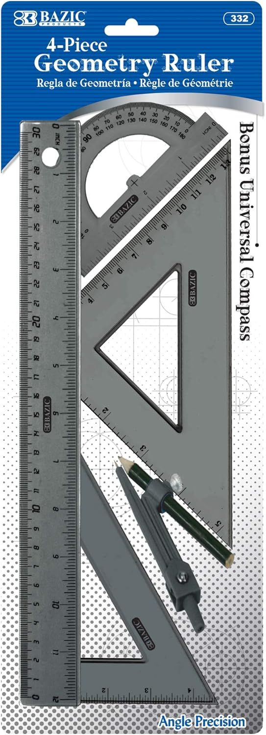 Geometry ruler - 5pc
