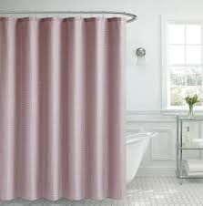 Fabric shower curtain with easy glide rings