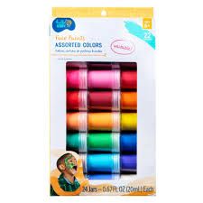 Face paint assorted colors - 24 jars