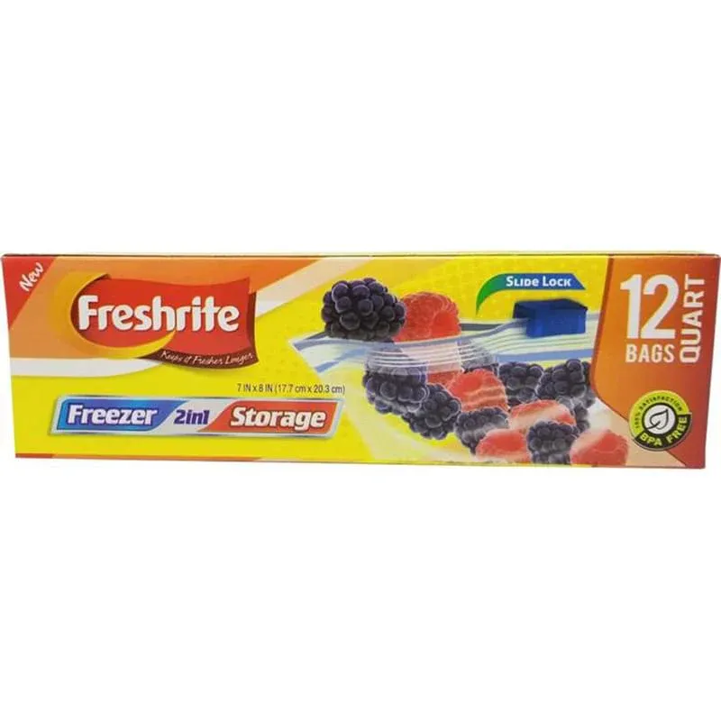 Freshrite zipper bag - 65 ct