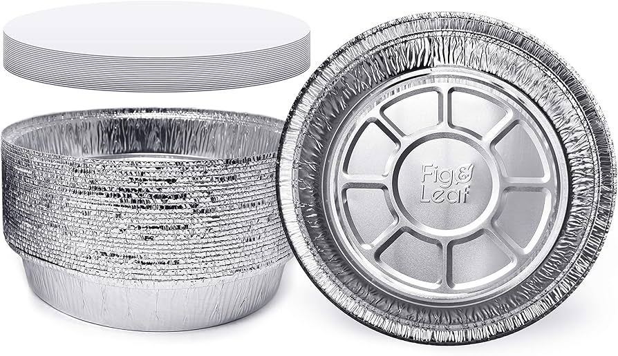 Foilrite round pan with board lid - 9” 14pack