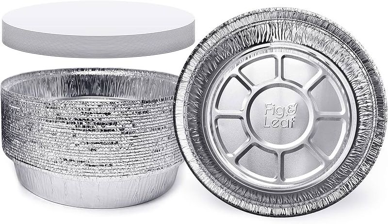 Foilrite round pan with board lid - 9” 14pack