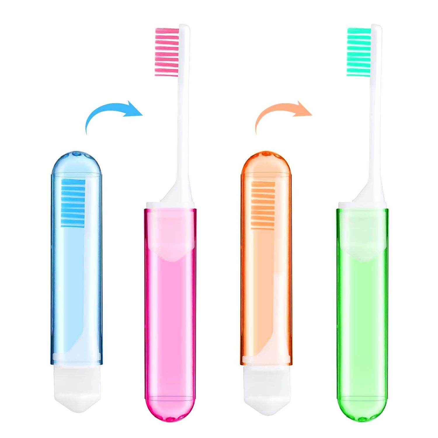 Foldable toothbrush - 3 pc