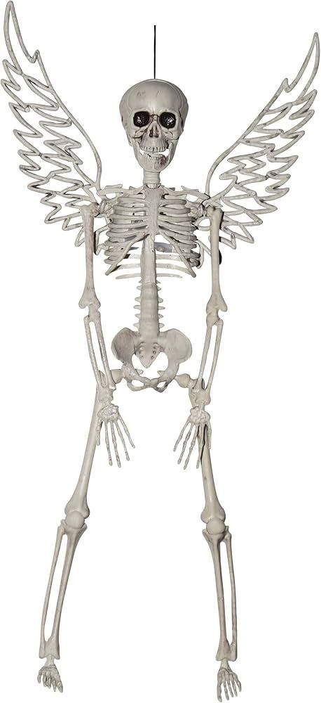 Hanging skeleton with wings