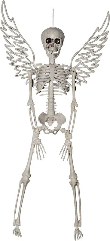 Hanging skeleton with wings