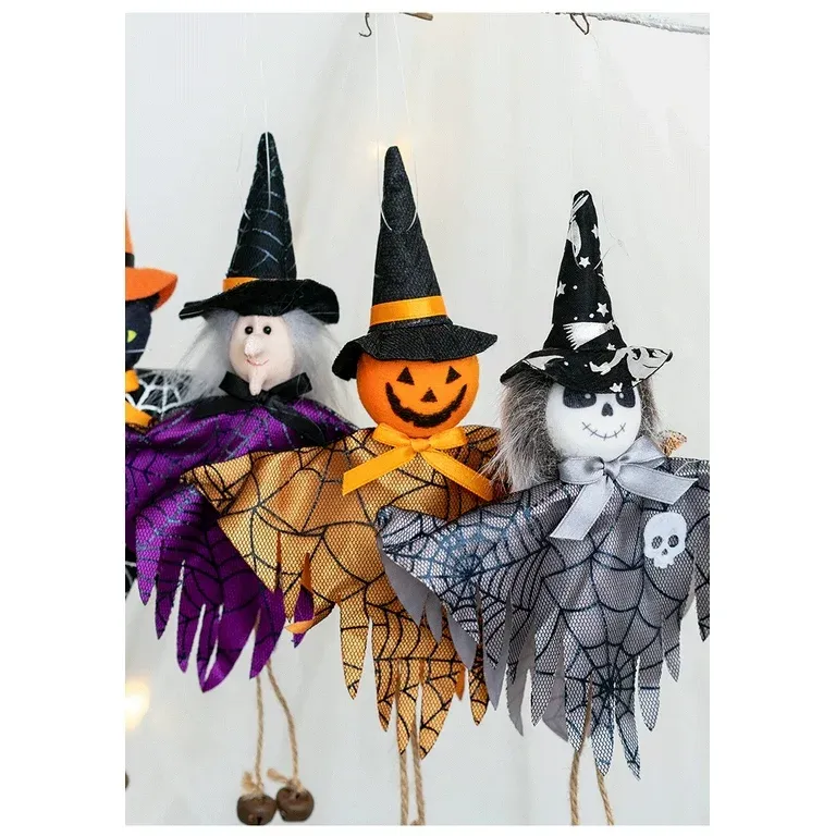 Hanging faceless witch decor