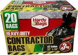 Hardy bags contractor bags -10 ct 42 gallon