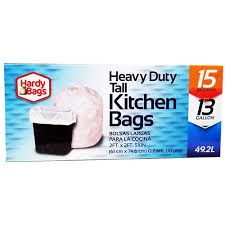 Hardy bags kitchen bag tall - 15ct 13 gallon