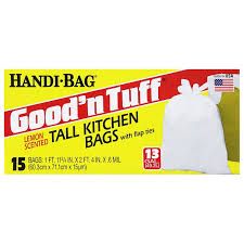 Hardy bags kitchen bag tall lemon - 15ct 13 gallon