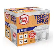 Hardy bags trash - 8 gallon 100ct