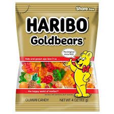 Haribo goldbears - 4 oz