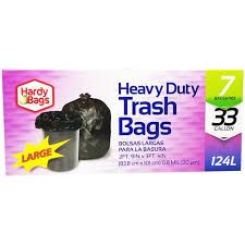Hardy bags trash bags - 33gallon 7ct