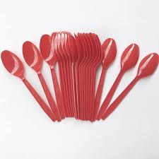 Heavy duty cutlery- red