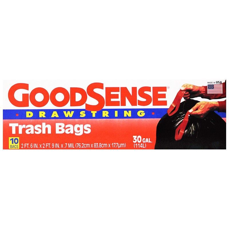 Good sense drawstring 30 gallons 5 bags