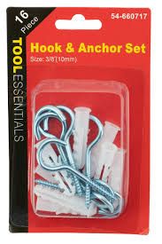 Hook and anchor set - 16pc