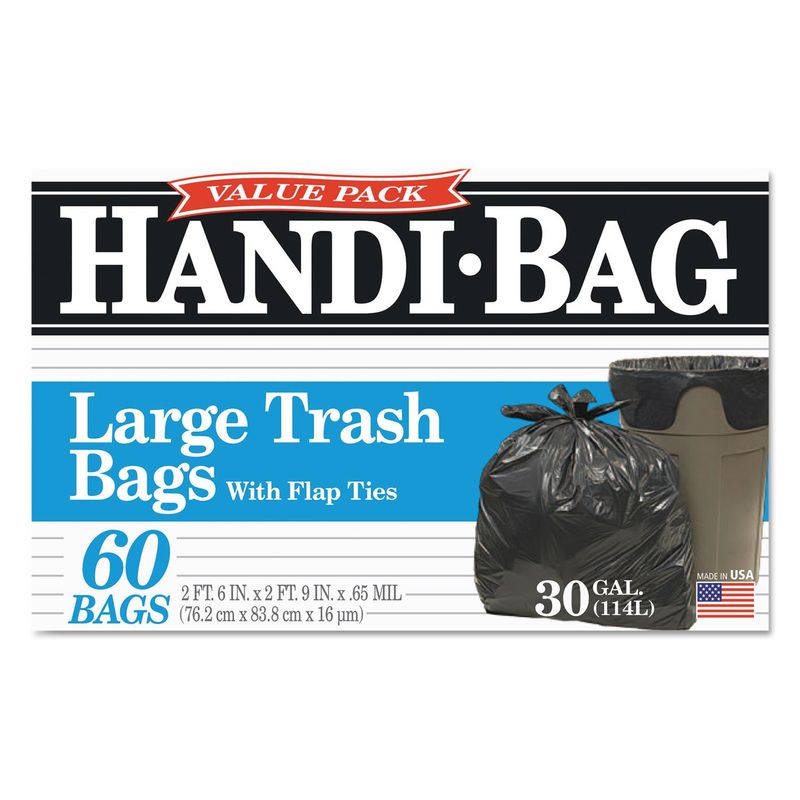 Handi bag large trash bags - 60ct 30 gallon