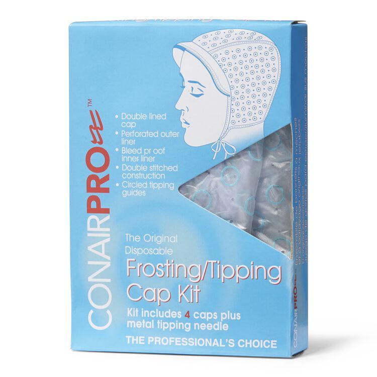 Hair frosting and tipping cap