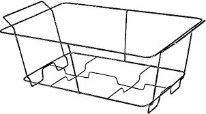 Half size chafing stand