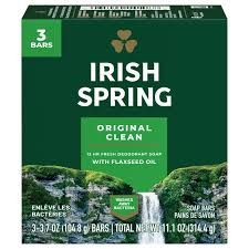 Irish spring bar soap 3pk - 3.75oz