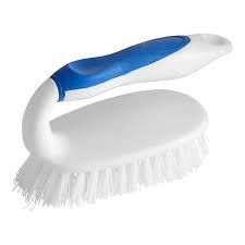 Iron shaped scrub brush