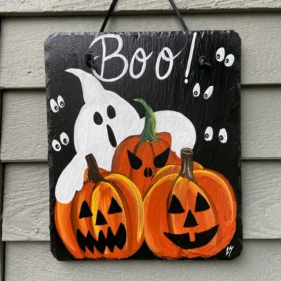 Halloween plaque